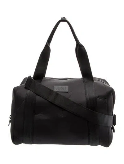 Pre-owned Dagne Dover Neoprene Weekender Bag In Black