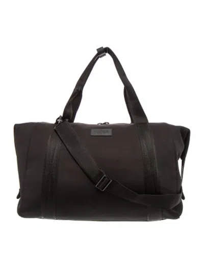 Pre-owned Dagne Dover Neoprene Weekender Bag In Black