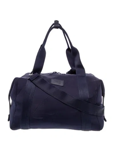 Pre-owned Dagne Dover Neoprene Weekender Bag In Blue