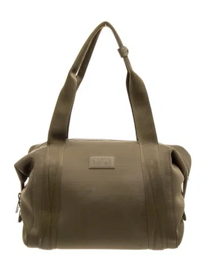 Pre-owned Dagne Dover Neoprene Weekender Bag In Green