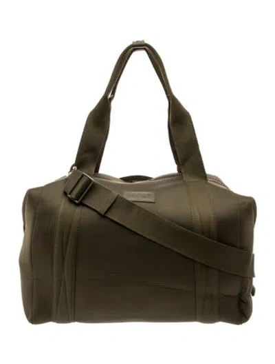 Pre-owned Dagne Dover Neoprene Weekender Bag In Green