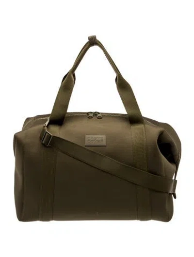 Pre-owned Dagne Dover Neoprene Weekender Bag In Green