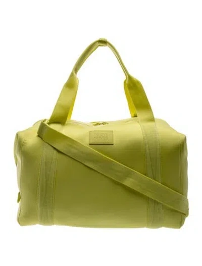 Pre-owned Dagne Dover Neoprene Weekender Bag In Green