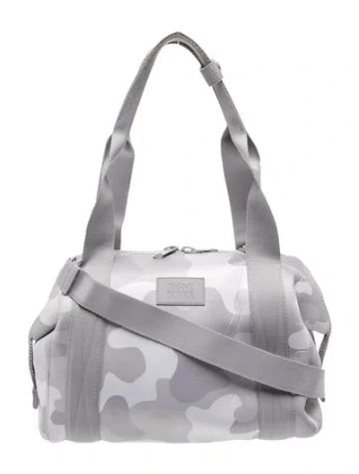 Pre-owned Dagne Dover Neoprene Weekender Bag In Grey