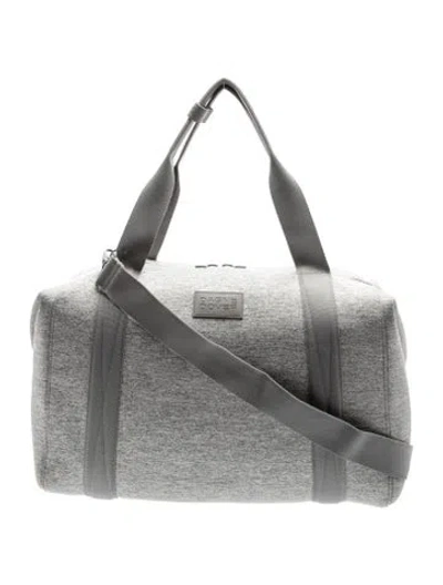 Pre-owned Dagne Dover Neoprene Weekender Bag In Grey