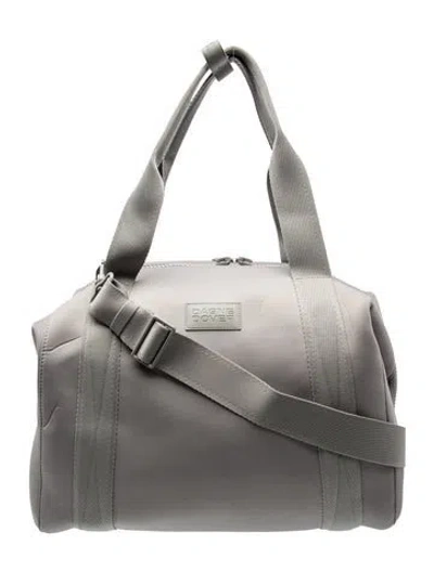 Pre-owned Dagne Dover Neoprene Weekender Bag In Grey