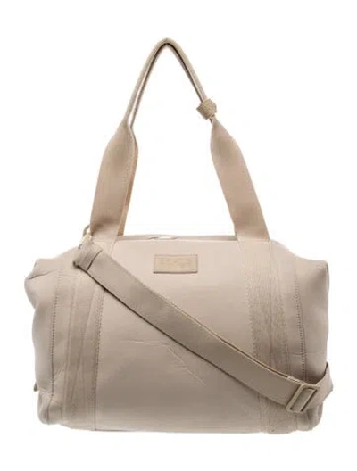 Pre-owned Dagne Dover Neoprene Weekender Bag In Neutrals