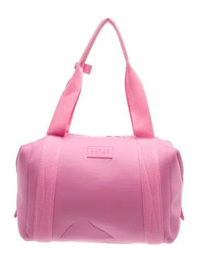 Pre-owned Dagne Dover Neoprene Weekender Bag In Pink