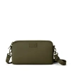 Dagne Dover Nora Shoulder Bag In Dark Moss In Green