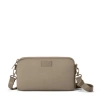 Dagne Dover Nora Shoulder Bag In Khaki In Gray