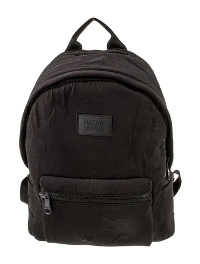 Pre-owned Dagne Dover Nylon Backpack In Black