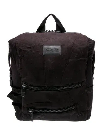 Pre-owned Dagne Dover Nylon Backpack In Black