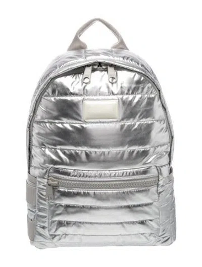 Pre-owned Dagne Dover Nylon Backpack In Silver