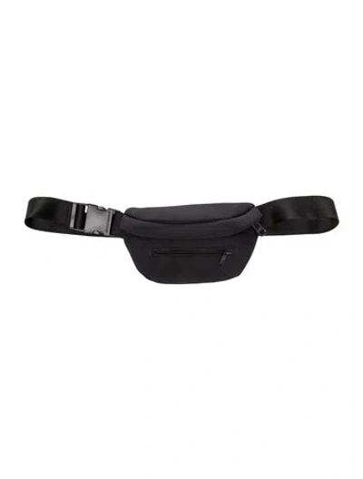Pre-owned Dagne Dover Nylon Belt Bag In Black