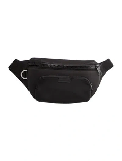 Pre-owned Dagne Dover Nylon Belt Bag In Black