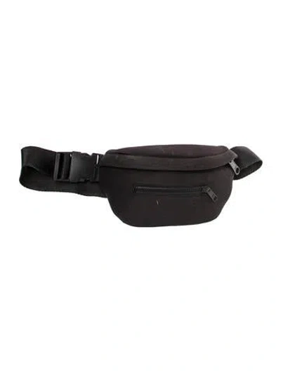 Pre-owned Dagne Dover Nylon Belt Bag In Black