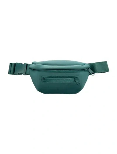 Pre-owned Dagne Dover Nylon Belt Bag In Green