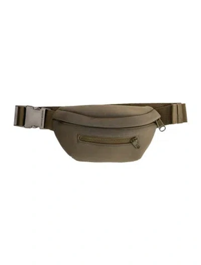 Pre-owned Dagne Dover Nylon Belt Bag In Green
