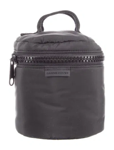 Pre-owned Dagne Dover Nylon Cosmetic Bag In Black