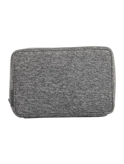 Pre-owned Dagne Dover Nylon Cosmetic Bag In Grey
