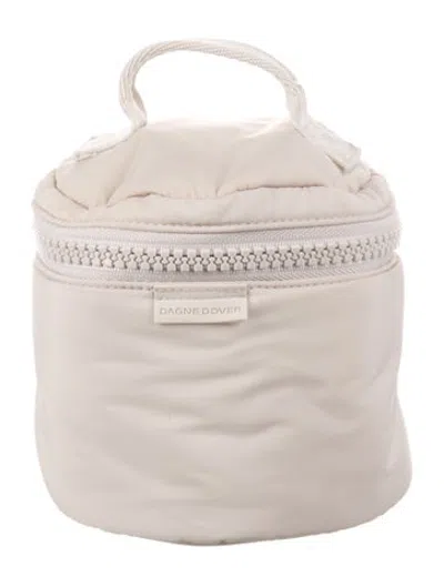 Pre-owned Dagne Dover Nylon Cosmetic Bag In Neutrals