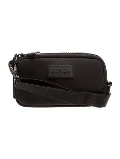 Pre-owned Dagne Dover Nylon Crossbody Bag In Black