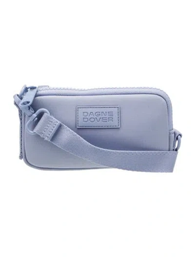 Pre-owned Dagne Dover Nylon Crossbody Bag In Blue