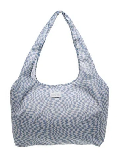 Pre-owned Dagne Dover Nylon Hobo In Blue