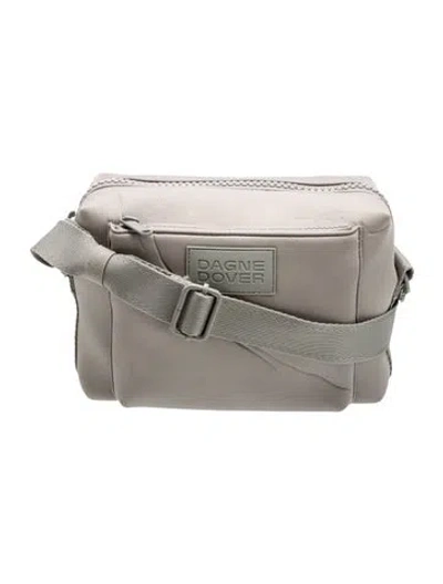 Pre-owned Dagne Dover Nylon Messenger Bag In Gray