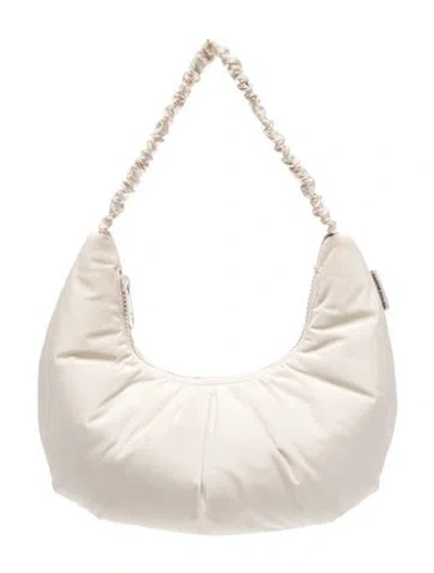 Pre-owned Dagne Dover Nylon Shoulder Bag In Neutral