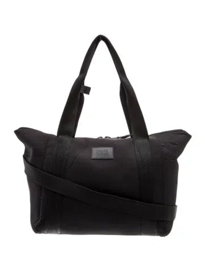 Pre-owned Dagne Dover Nylon Weekender Bag In Black