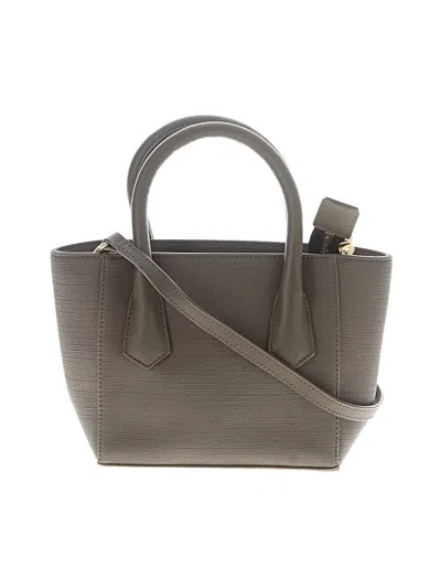 Pre-owned Dagne Dover Satchel In Gray