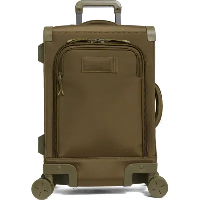 Dagne Dover Seattle Carry-on Rolling Suitcase In Green