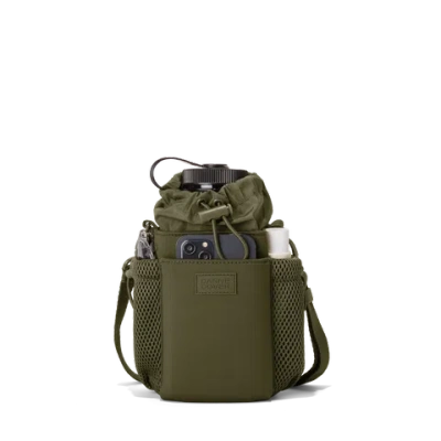 Dagne Dover Sloan Water Bottle Sling In Dark Moss In Green
