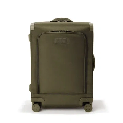 Dagne Dover Sydney Checked Luggage In Dark Moss In Green