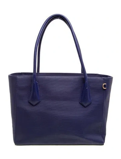 Pre-owned Dagne Dover Tote In Blue