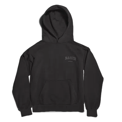 Dagne Dover Varsity Logo Hoodie In Black