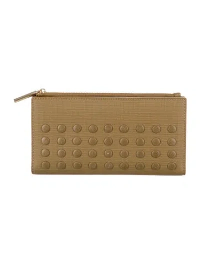 Pre-owned Dagne Dover Wallet In Neutrals