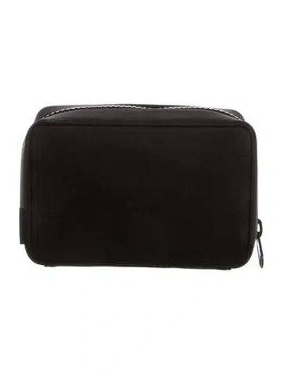 Pre-owned Dagne Dover Women's Neoprene Cosmetic Bag In Black