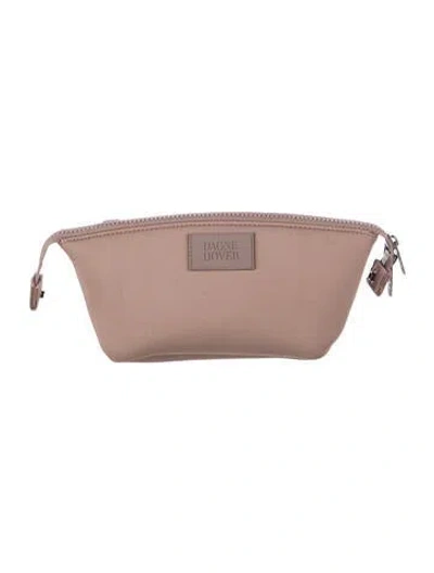 Pre-owned Dagne Dover Zip Closure Cosmetic Bag In Purple