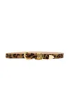 Dã©hanche Hollyhock Leopard-print Calf Hair Belt In Animal Print