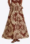 Dahlia Bianca Galia Printed Maxi Skirt