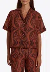 Dahlia Bianca Kasy Printed Boxy Shirt