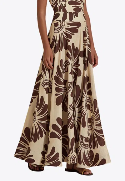 Dahlia Bianca Tamina Printed Maxi Skirt