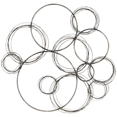 Dahlia Studios Halifax 36 1/2" High Distressed Gunmetal Circle Wall Plaque