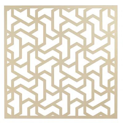 Dahlia Studios Laser Cut Puzzle Screen 24" Square Champagne Gold Wall Art
