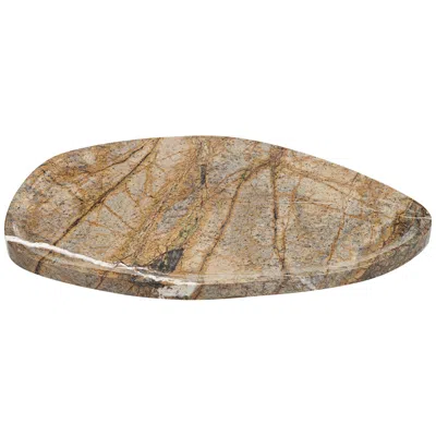 Dahlia Studios Margaret 13 1/2"  Wide Brown Coffee Marble Tray
