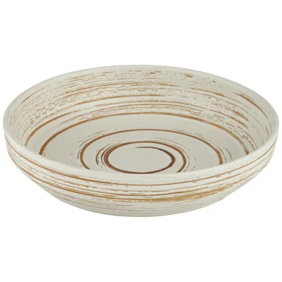 Dahlia Studios Messier Stoneware Decorative Bowl Cream Swirl