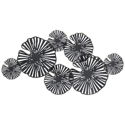 Dahlia Studios Ponderay 40 1/2" Wide Black Metal Wall Art With Soft Gold Edging