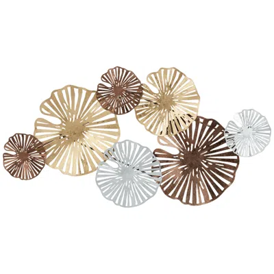 Dahlia Studios Ponderay 40 3/4" Wide Modern Multi-color Fan Metal Wall Art